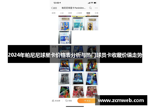 2024年帕尼尼球星卡价格表分析与热门球员卡收藏价值走势